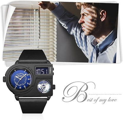 Oulm-Prestige™ II La Montre Multifonction de Luxe qui Attire Tous les Regards