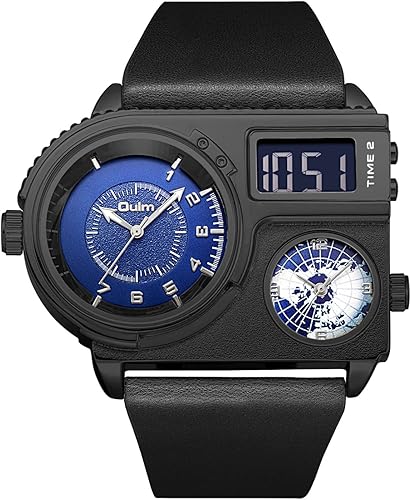 Oulm-Prestige™ II La Montre Multifonction de Luxe qui Attire Tous les Regards