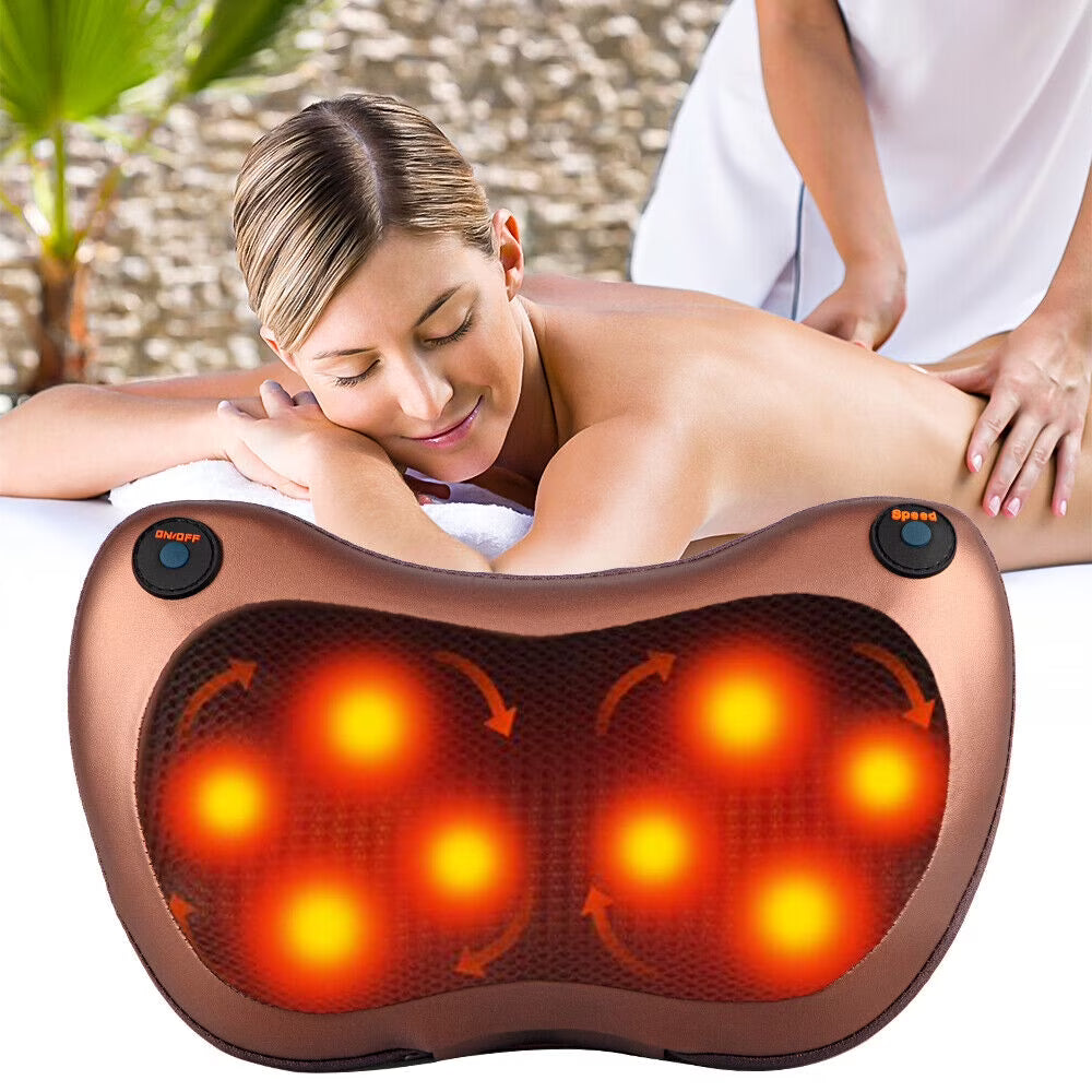 Zen Massage — Appareil shiatsu rotatif relâche stress, tensions et fatigue musculaire rapidement.