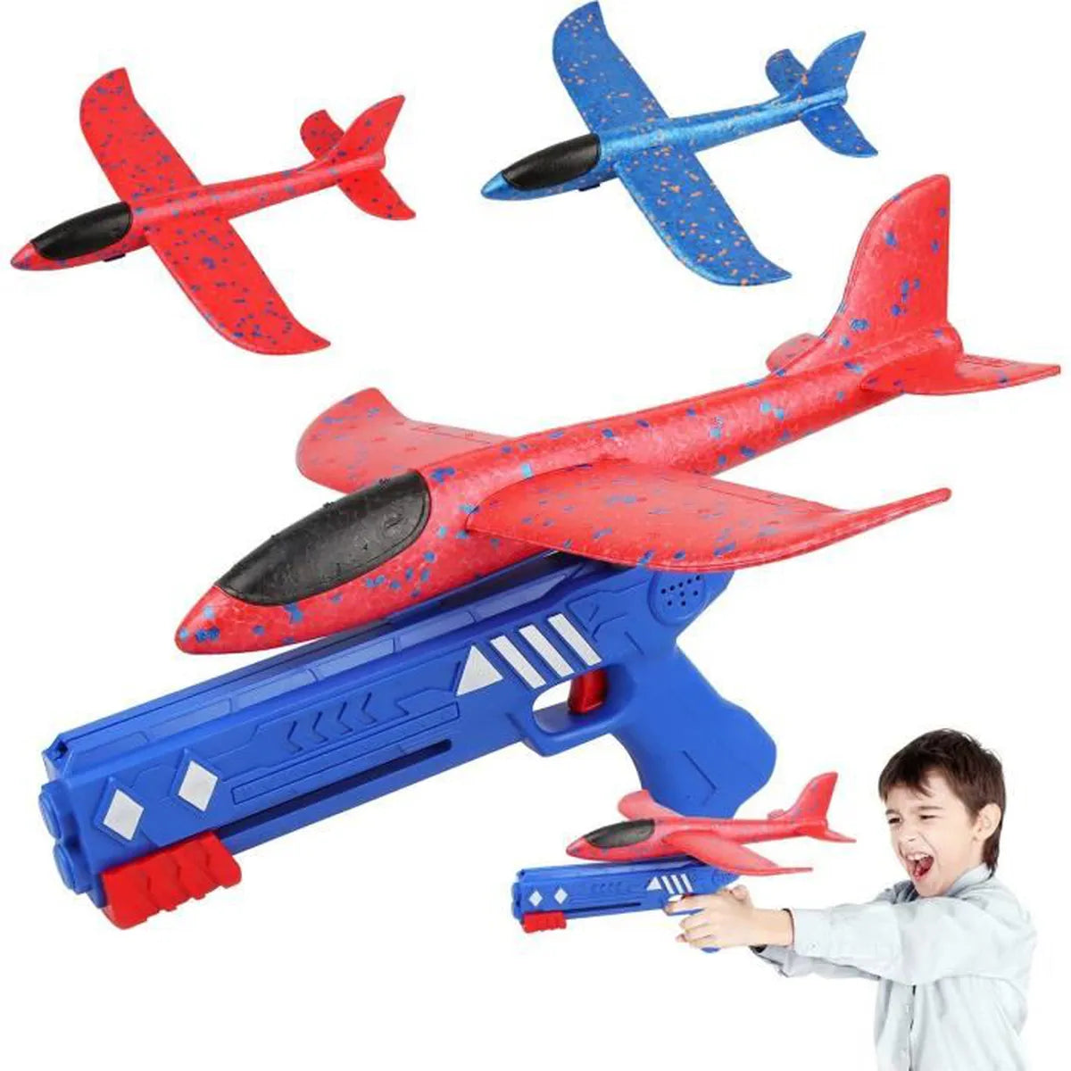 Avion Turbo II Un tir rapide pour des vols amusants qui passionnent les enfants.